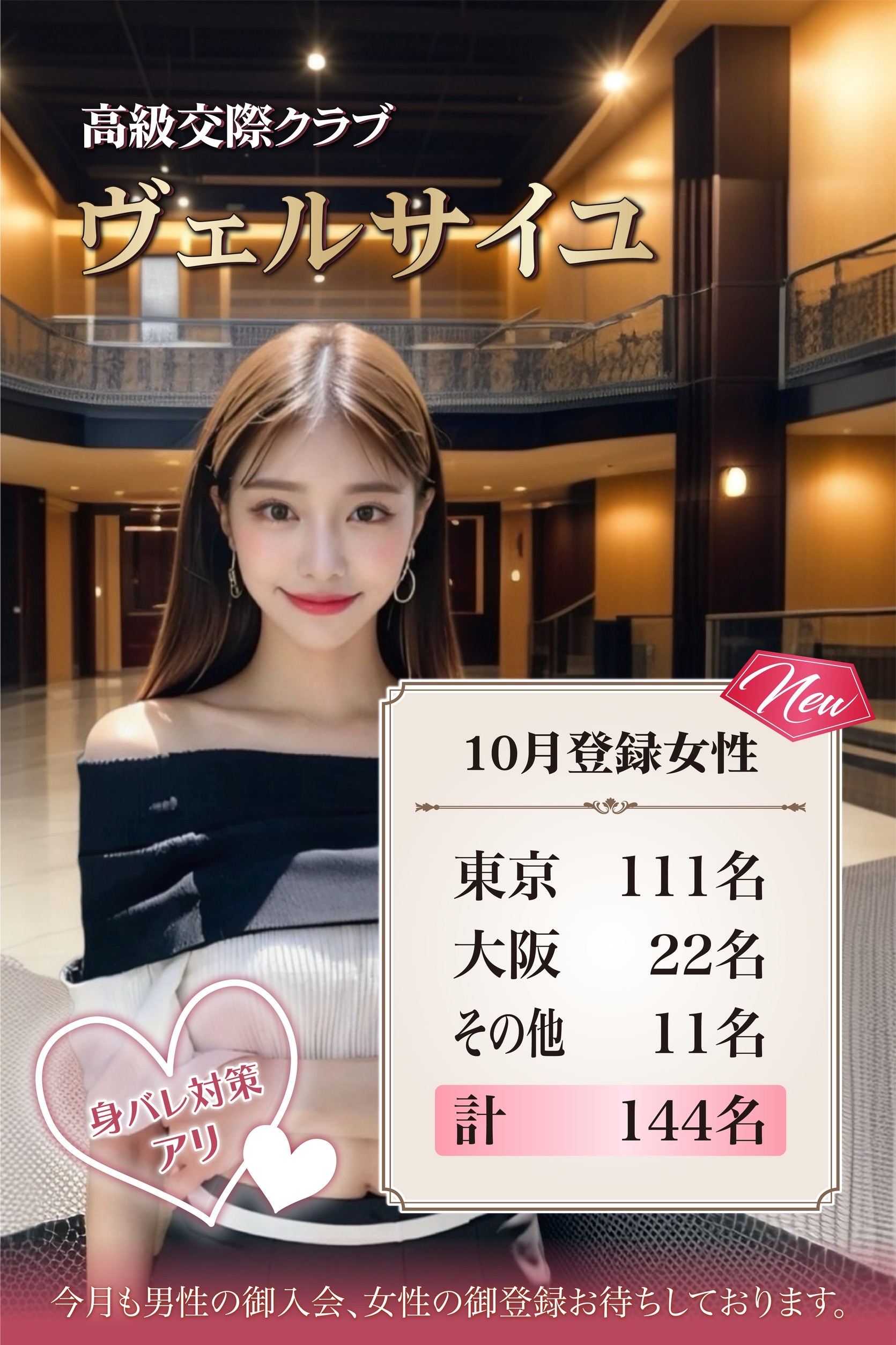 高級交際クラブ 女性会員